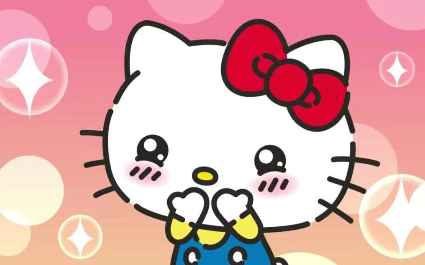 Hình ảnh hello kitty giúp thiết bị của bé gái thêm xinh xắn
