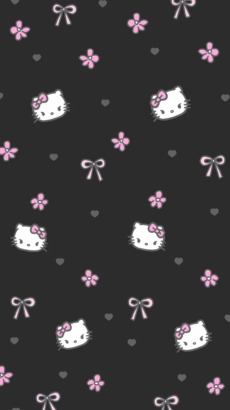 Hình nền Hello Kitty đơn giản