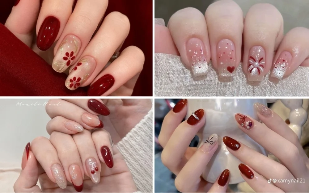 101+ Mẫu nail Tết 2026 bắt trend, hợp phong thủy