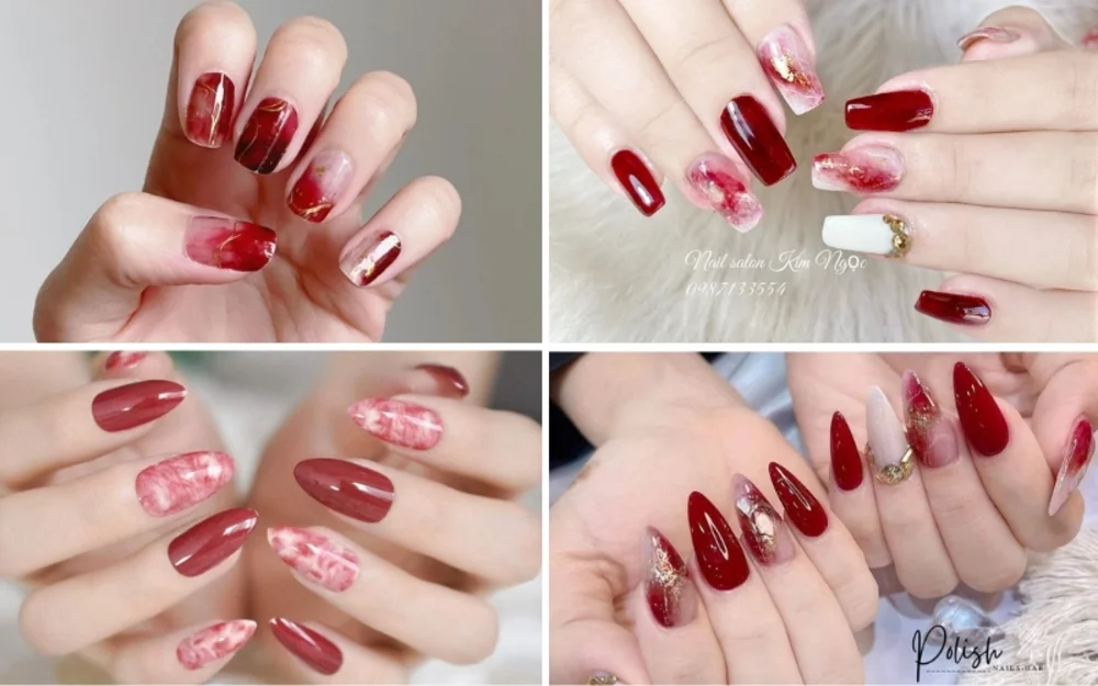101+ Mẫu nail Tết 2026 bắt trend, hợp phong thủy (2)