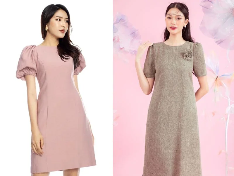 Đầm suông chữ A (7)