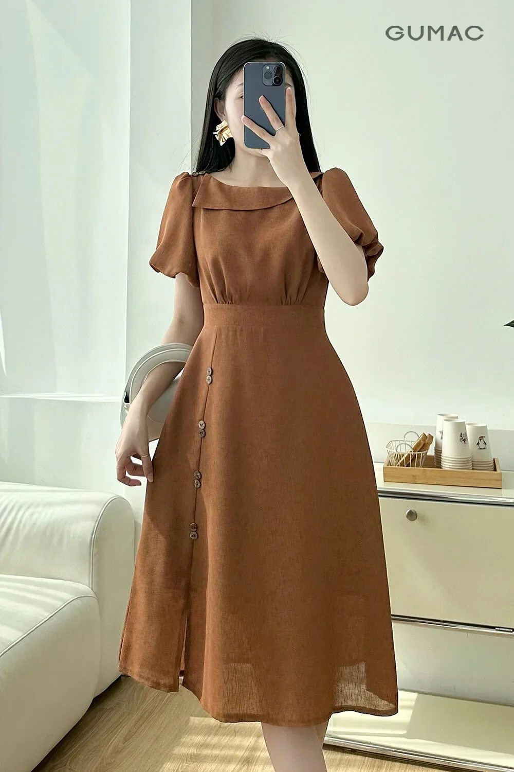 mẫu đầm suông mới nhất, hình 75