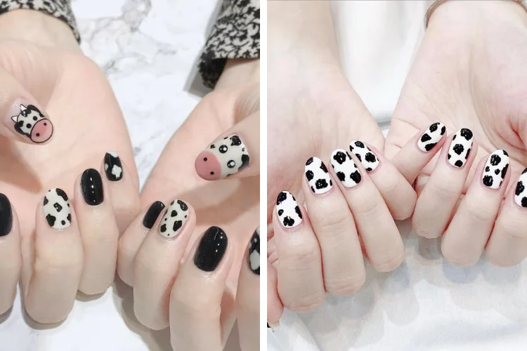 Các mẫu nail vẽ hoạ tiết đẹp cute (2)