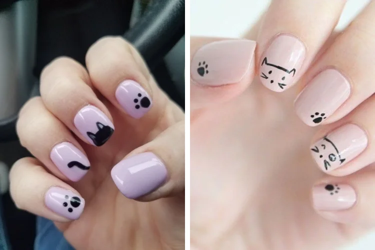 Các mẫu nail vẽ hoạ tiết đẹp cute