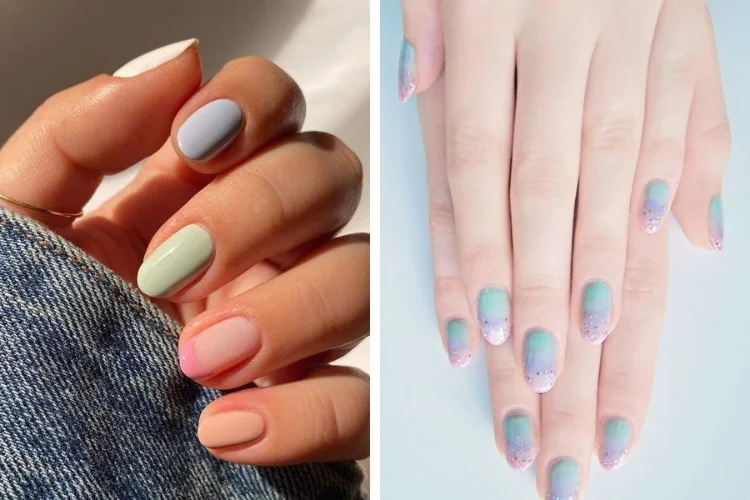 Mẫu nail pastel đẹp nhẹ nhàng