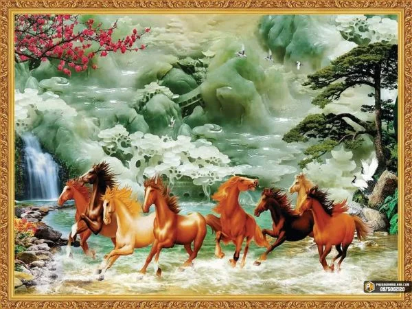 Mẫu Tranh Kính Mã Đáo Thành Công - Thi Công Tranh Kính Giá Rẻ