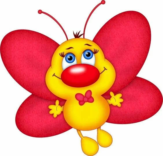 Hình vẽ chibi con bướm có đôi cánh màu hồng dễ thương