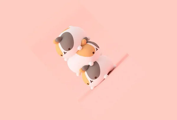 Tải hình nền cute, dễ thương, màu hồng cho máy tính, điện thoại