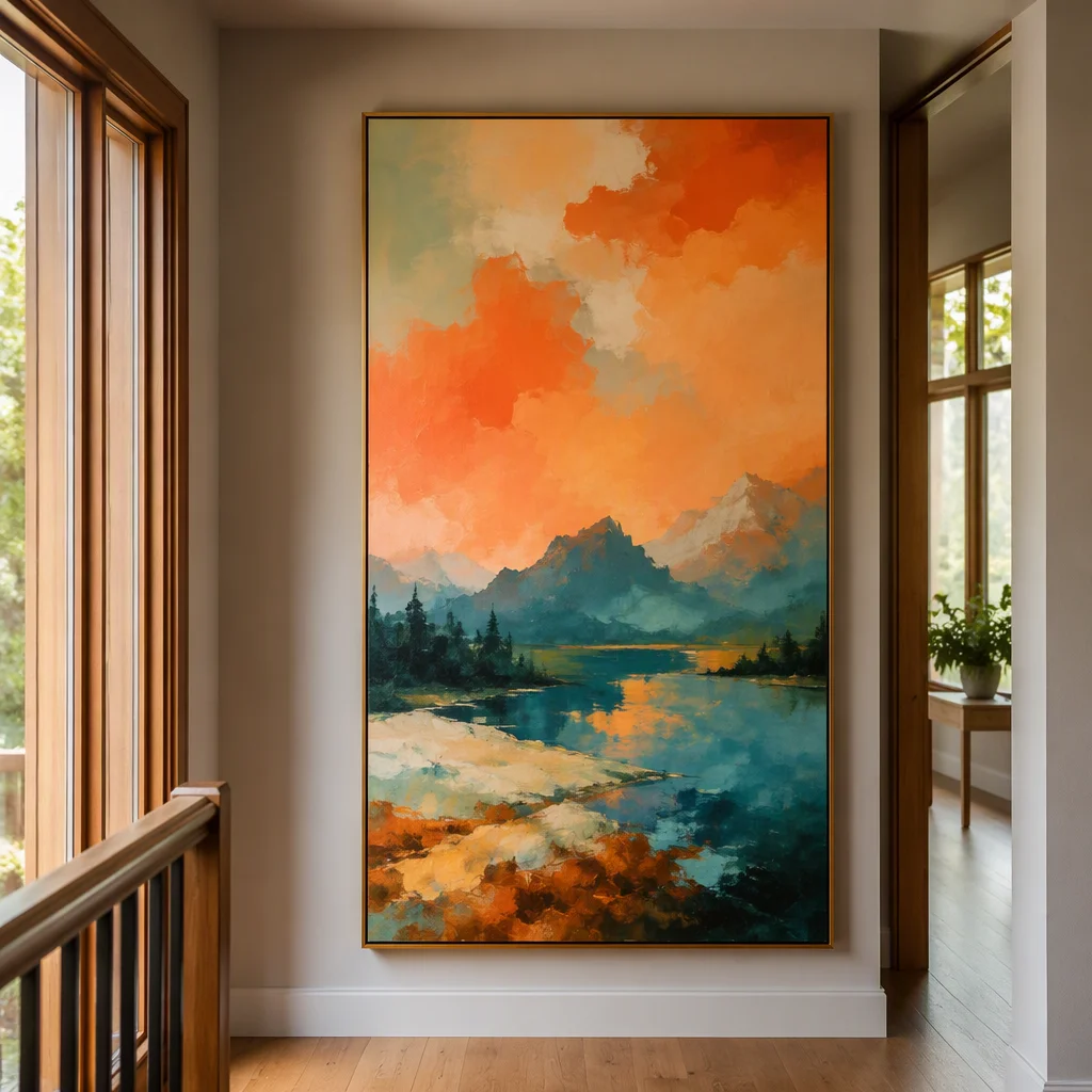 tranh trang trí với màu tương phản, mẫu 11