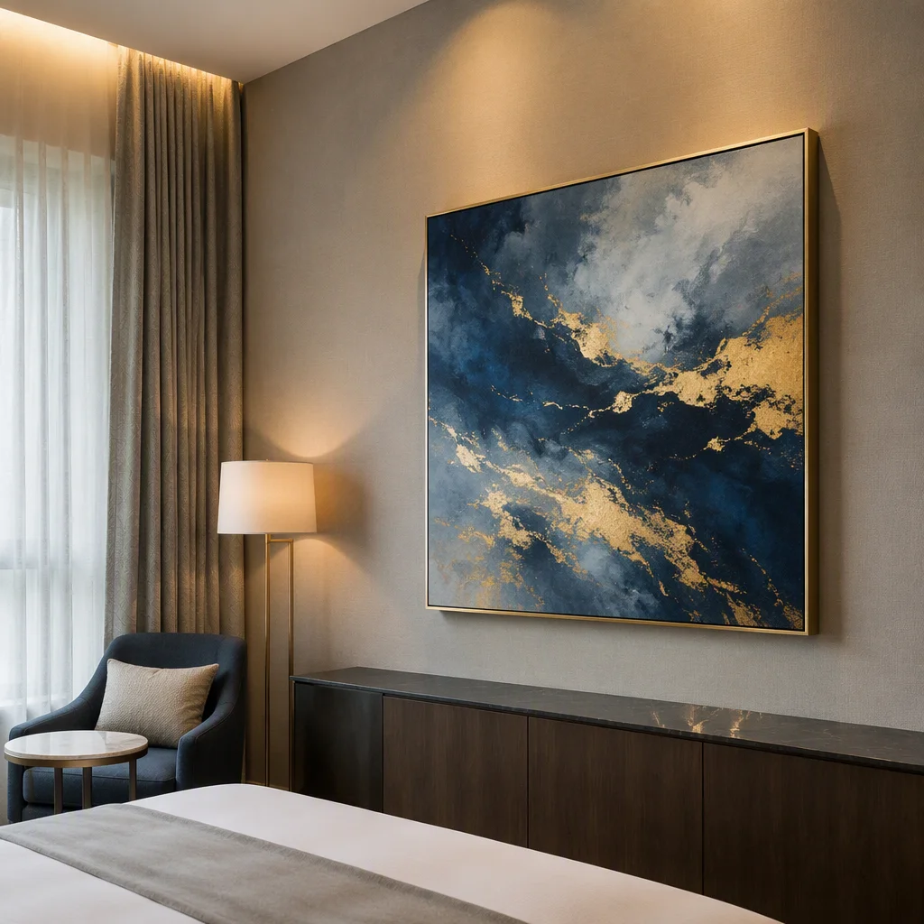 tranh trang trí với màu tương phản, mẫu 27