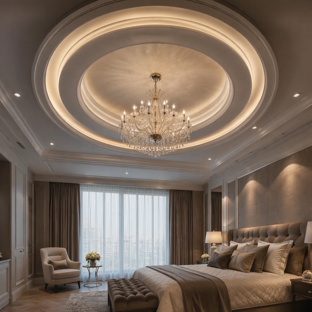 Ảnh 2 minh hoạ mẫu trần thạch cao đẹp