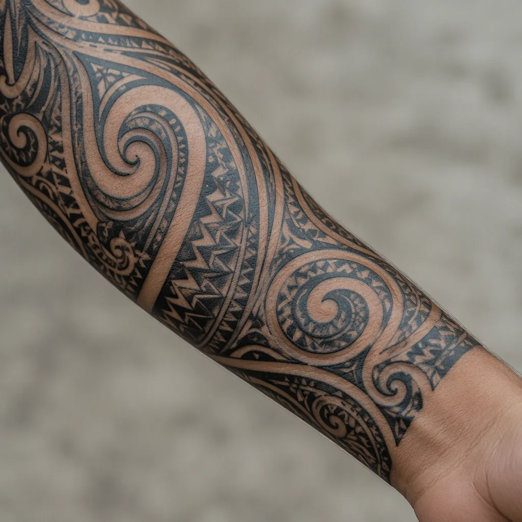 Bộ ảnh hình xăm maori, tấm 24