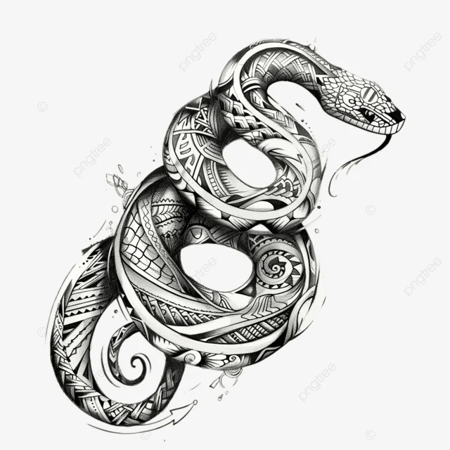 Hình ảnh Phác Thảo Hình Xăm Con Rắn Phong Cách Maori PNG , Biểu Tượng, đen, Thiết Kế PNG trong suốt và Vector để tải xuống miễn phí