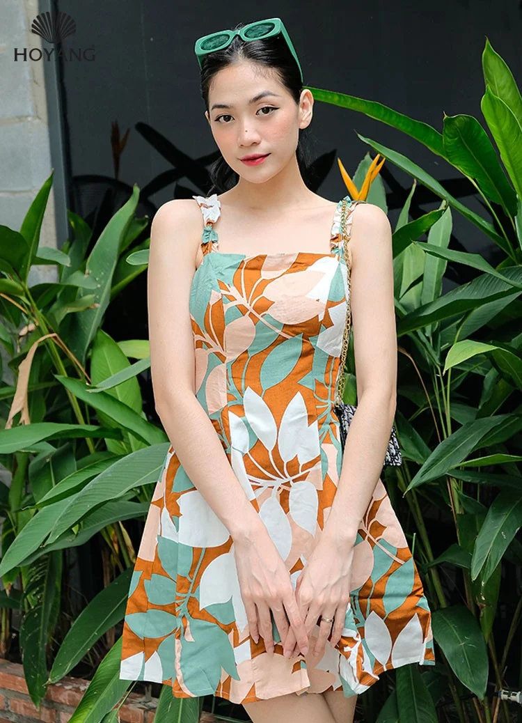 những mẫu đầm linen đẹp - mẫu 60