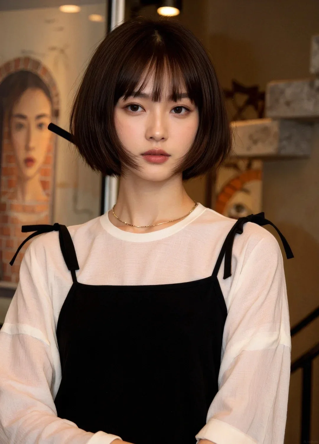 tóc bob ngắn cho mặt tròn (9)