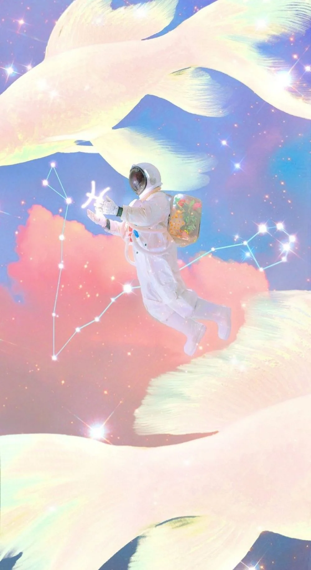 Làm mới điện thoại với các cách tạo hình nền cung hoàng đạo theo phong cách Galaxy cực đẹp - Divine News