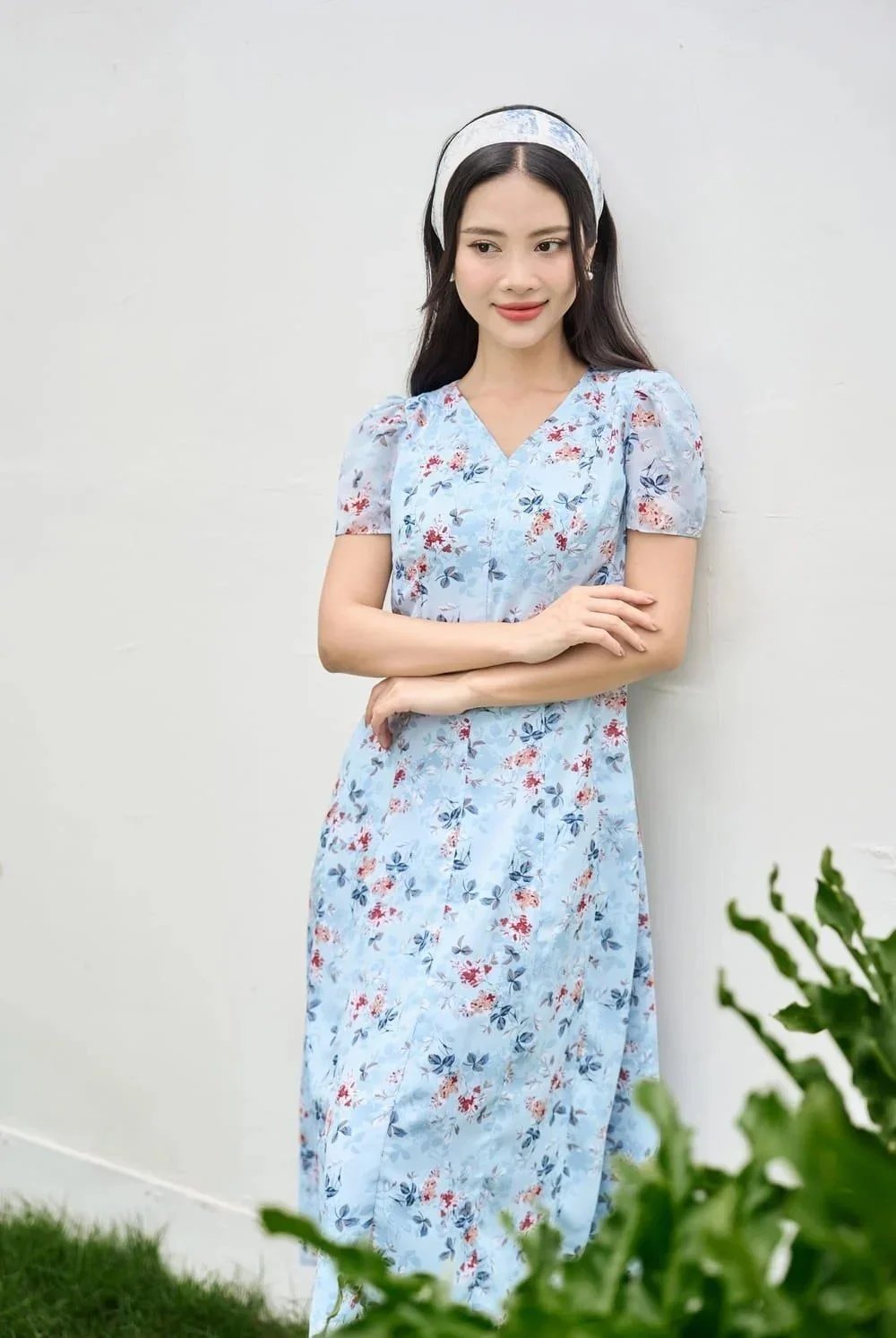 mẫu váy hoa nhí dáng dài hot nhất (5)