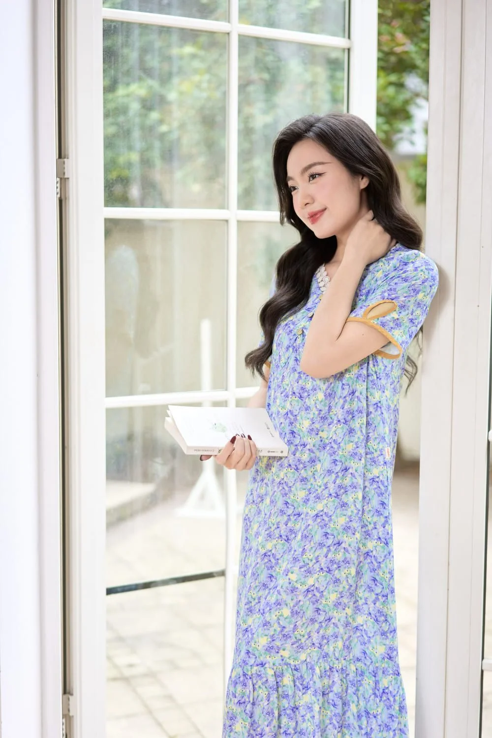 mẫu váy hoa nhí dáng dài hot nhất (4)