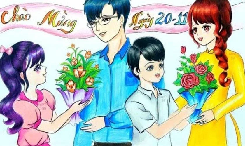 Tranh 20/11 đoạt giải cao năm 2025