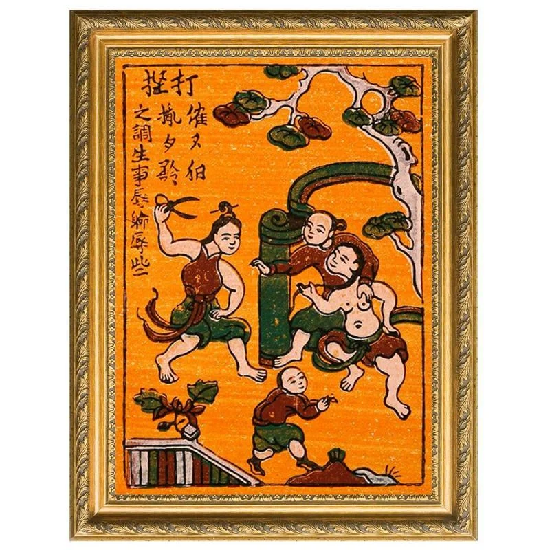 Tranh Đông Hồ Đánh Ghen – Biểu tượng dân gian độc đáo