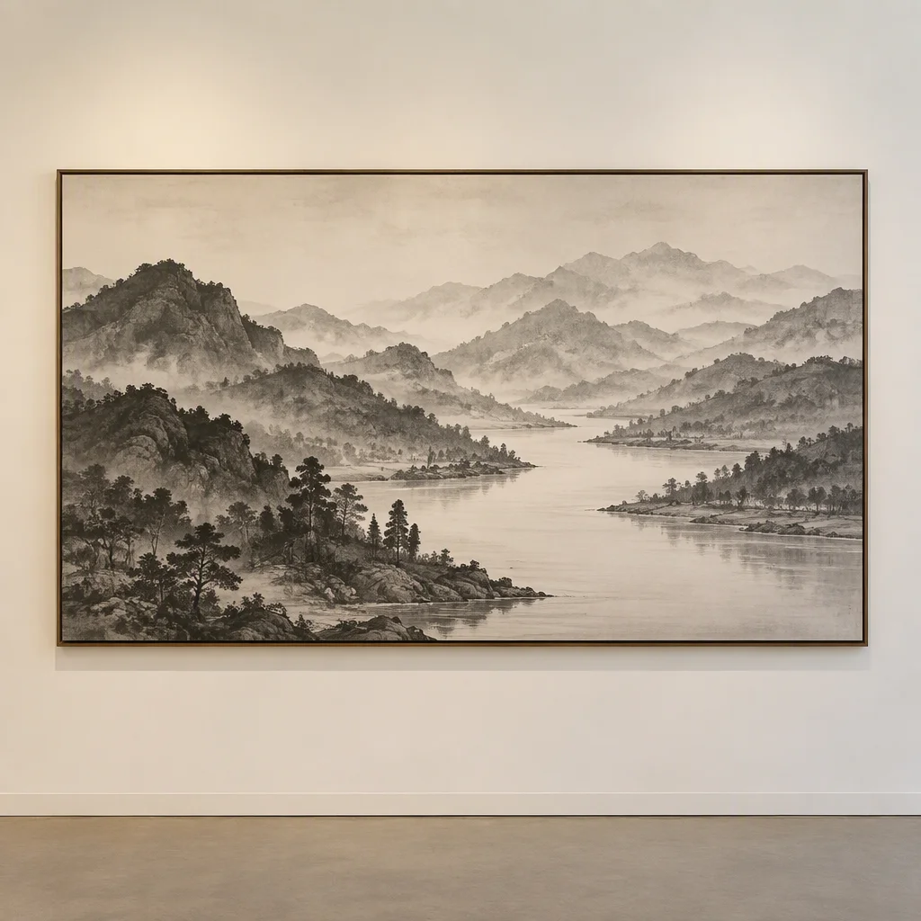 tranh thủy mặc — ảnh 17