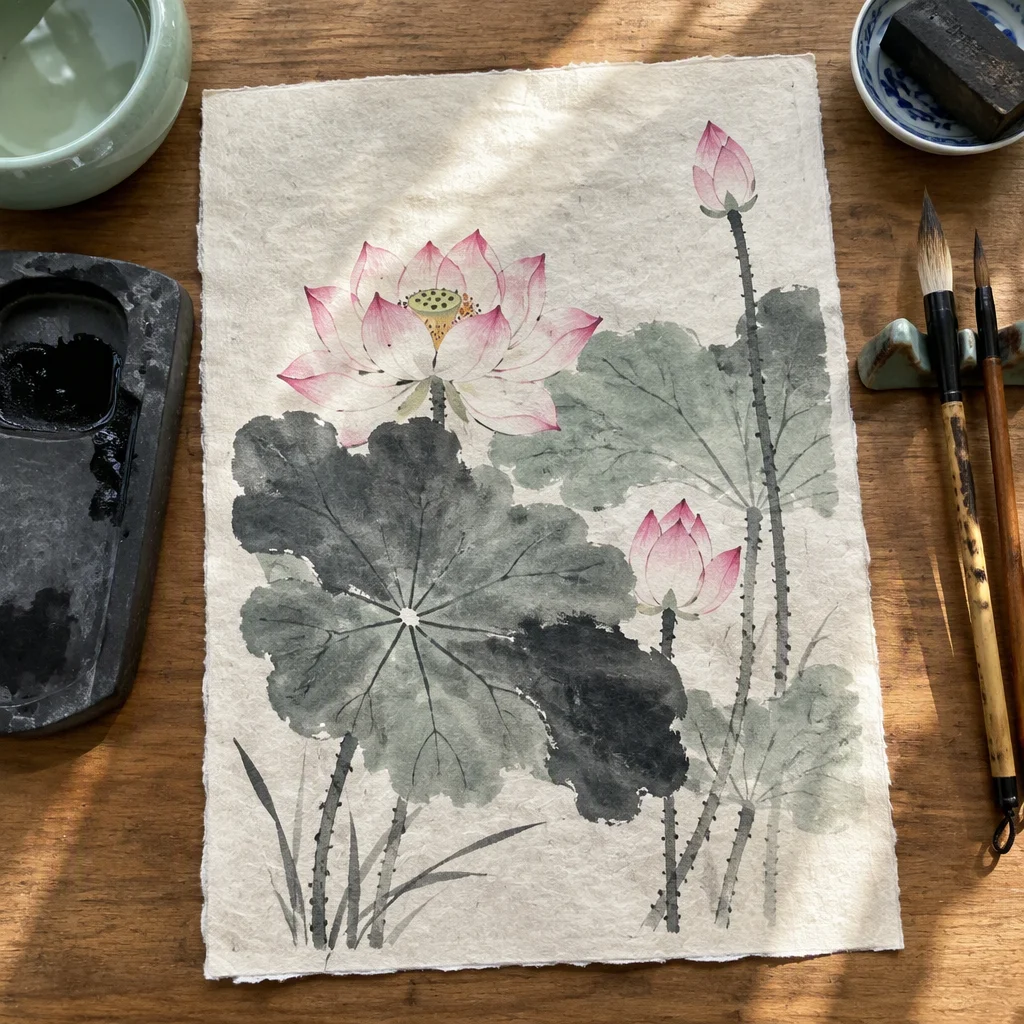 Mẫu tranh thủy mặc thứ 15
