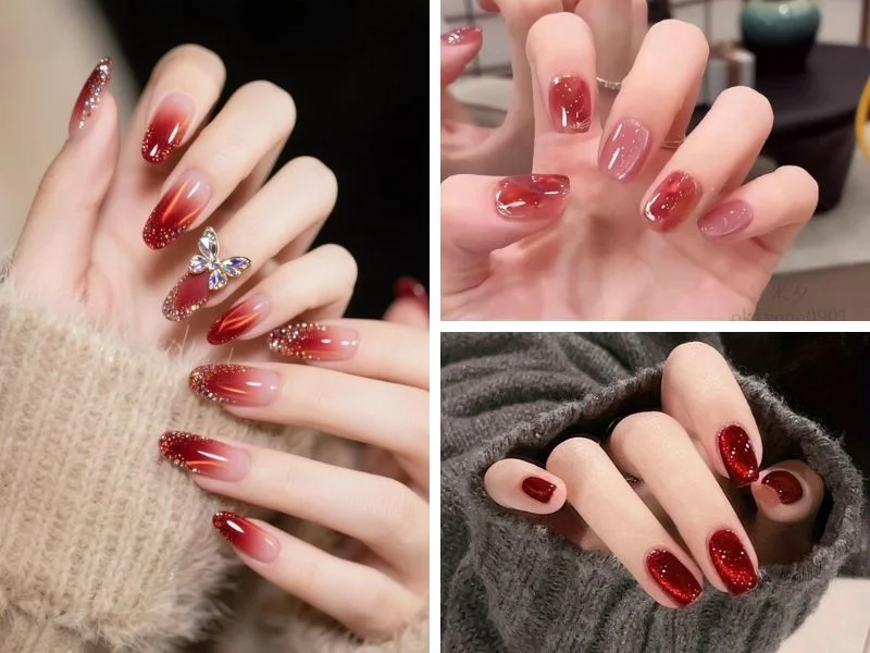 Top 30+ mẫu nail thạch mắt mèo trendy, sang chảnh hiện nay (2)