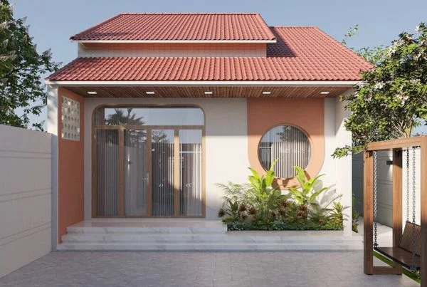 Tổng hợp mẫu nhà mái ngói 1 tầng đẹp nhất 2025