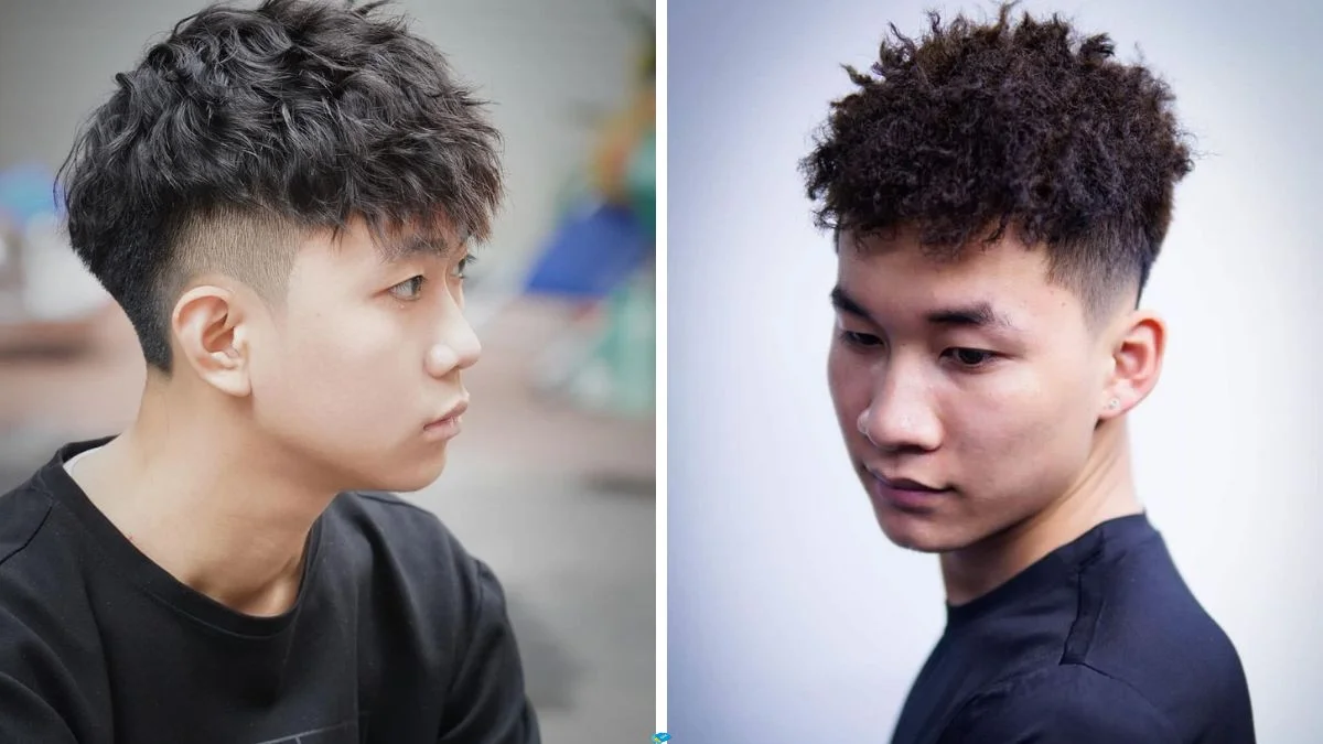 Các mẫu tóc xoăn nam thời thượng với phong cách cắt fade hiện đại