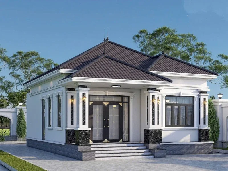 20+ mẫu mặt tiền nhà cấp 4 đơn giản, đẹp và tiết kiệm chi phí (2)