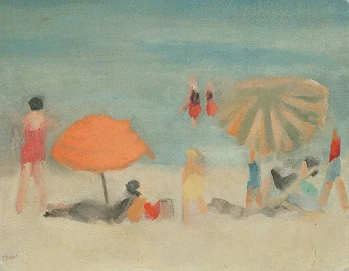 Clarice Beckett, Beach Scene, c.1932